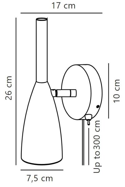 DFTP by Nordlux - Nástenné bodové svietidlo PURE 1xGU10/8W/230V šedá