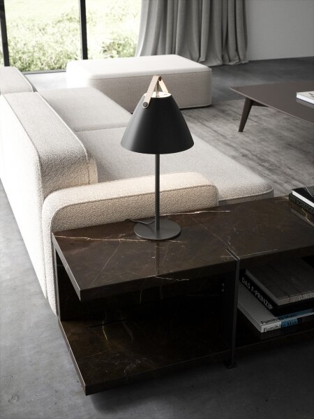 DFTP by Nordlux - Stolná lampa STRAP 1xE27/40W/230V čierna
