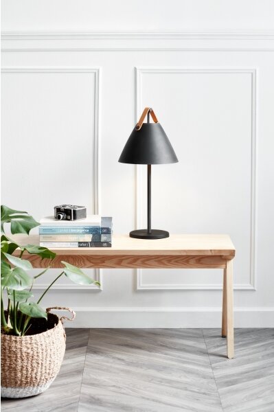 DFTP by Nordlux - Stolná lampa STRAP 1xE27/40W/230V čierna