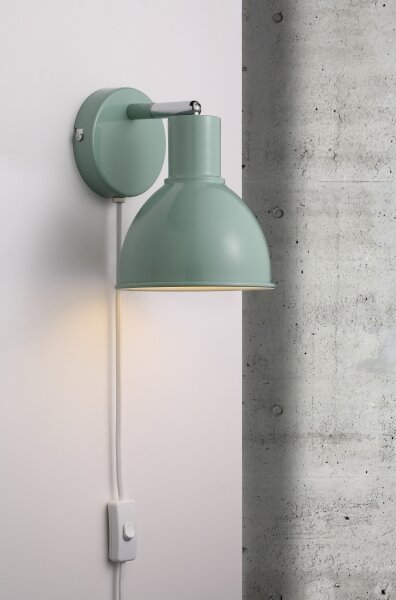 Nordlux - Nástenné bodové svietidlo POP 1xE27/18W/230V mintová