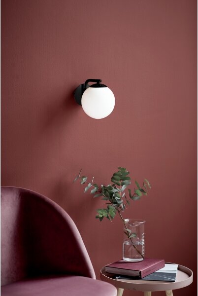 Nordlux - Nástenná lampa GRANT 1xE14/40W/230V čierna
