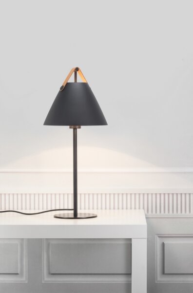 DFTP by Nordlux - Stolná lampa STRAP 1xE27/40W/230V čierna