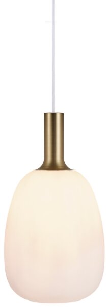 Nordlux - Luster na lanku ALTON 1xE27/60W/230V biela/čierna/mosadz