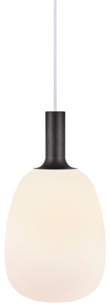 Nordlux - Luster na lanku ALTON 1xE27/60W/230V biela/čierna/mosadz