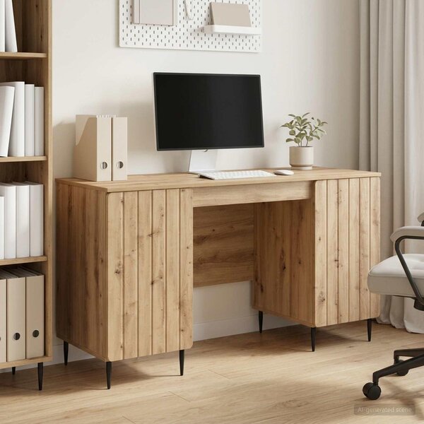Maison Exclusive – Písací stôl Artisan z dubového drevotrieskového materiálu, 142,5 x 50 x 75 cm