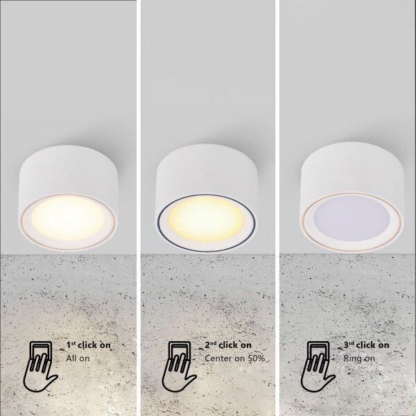 Nordlux - LED Stmievateľné bodové svietidlo FALLON LED/5,5W/230V biela
