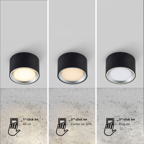 Nordlux - LED Bodové svietidlo FALLON LED/5,5W/230V čierna