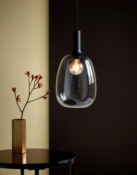 Nordlux - Luster na lanku ALTON 1xE27/60W/230V čierna