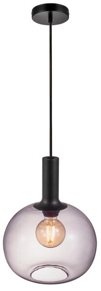 Nordlux - Luster na lanku ALTON 1xE27/60W/230V čierna