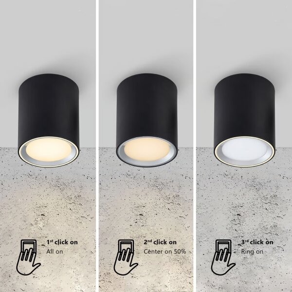 Nordlux - LED bodové svietidlo FALLON LONG LED/5,5W/230V čierna