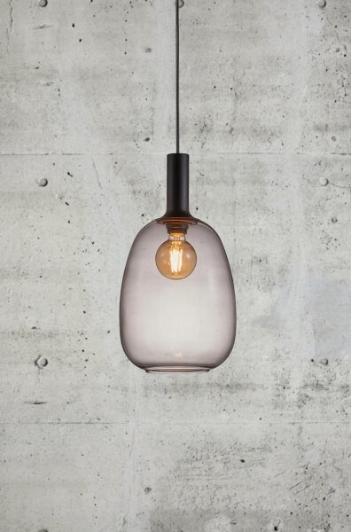 Nordlux - Luster na lanku ALTON 1xE27/60W/230V čierna