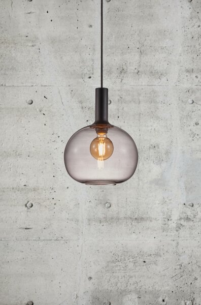 Nordlux - Luster na lanku ALTON 1xE27/60W/230V čierna