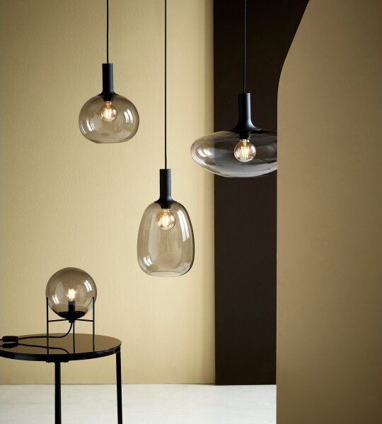 Nordlux - Luster na lanku ALTON 1xE27/60W/230V čierna