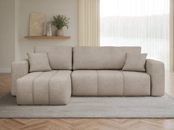 Mirjan24 Rohová rozkladacia sedačka Larow Boucle, Dostupné poťahy: Coral 65 5903211452062