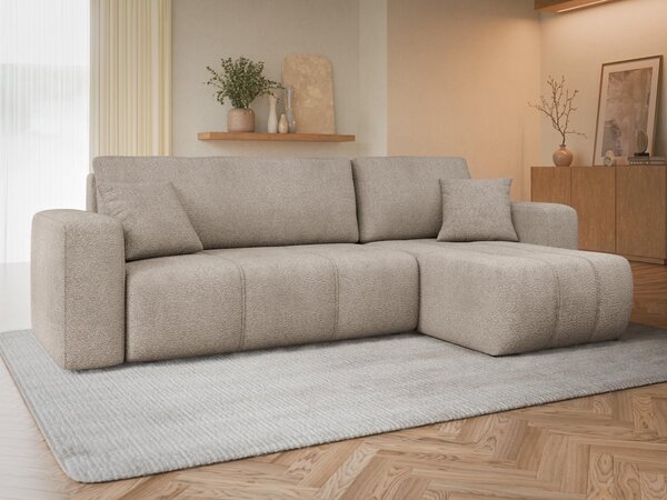Mirjan24 Rohová rozkladacia sedačka Larow Boucle, Dostupné poťahy: Coral 65 5903211452062