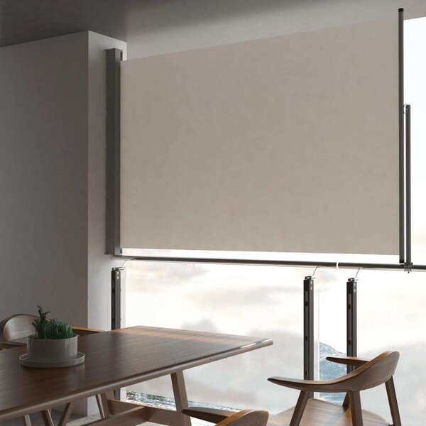 Maison Exclusive - Rozťahovateľná bočná markíza 160x300 cm krémová