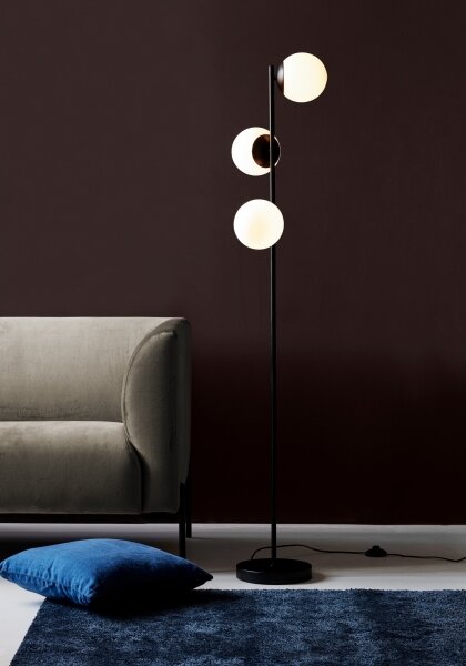 Nordlux - Stojacia lampa LILLY 3xE14/25W/230V čierna