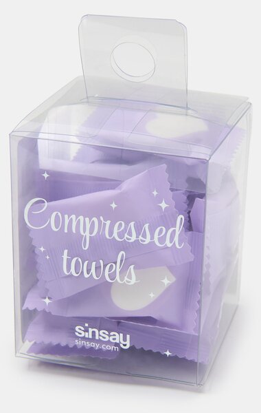 Sinsay - Skomprimované uteráky v tabletách 20 pack - levanduľová
