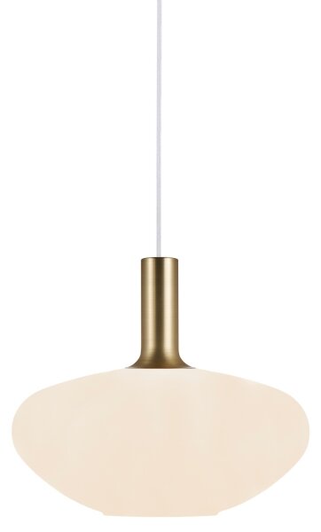Nordlux - Luster na lanku ALTON 1xE27/60W/230V biela/čierna/mosadz