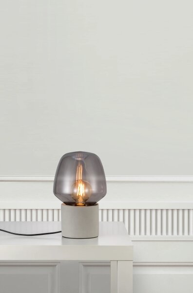 Nordlux - Stolná lampa CHRISTINA 1xE27/25W/230V betón/čierna