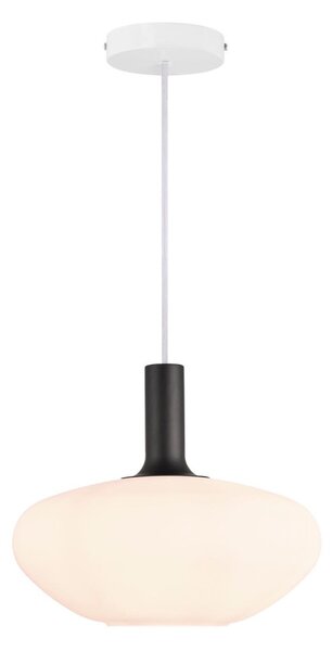 Nordlux - Luster na lanku ALTON 1xE27/60W/230V biela/čierna/mosadz