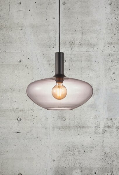 Nordlux - Luster na lanku ALTON 1xE27/60W/230V čierna