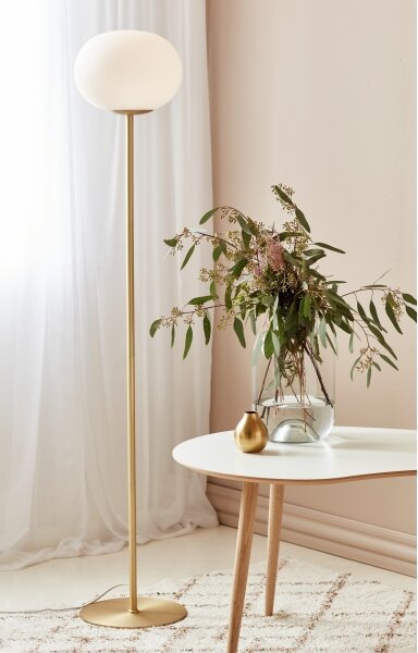 Nordlux - Stojacia lampa ALTON 1xE27/25W/230V zlatá