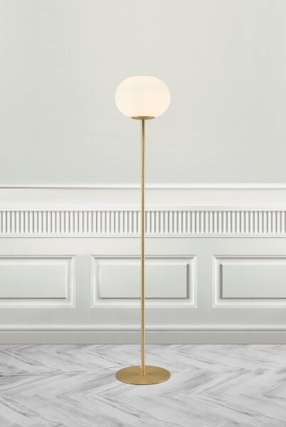 Nordlux - Stojacia lampa ALTON 1xE27/25W/230V zlatá