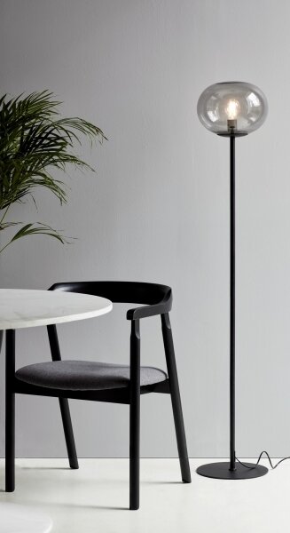 Nordlux - Stojacia lampa ALTON 1xE27/25W/230V čierna