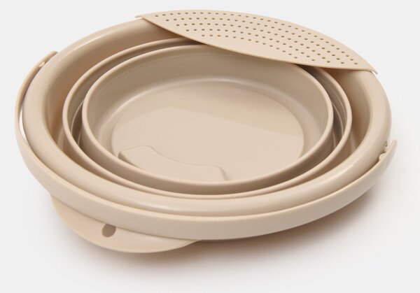 Sinsay - Skladacie vedro s rukoväťou - béžová