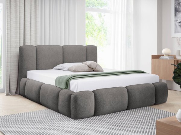 Mirjan24 Čalúnená posteľ s úložným priestorom Kirasti Boucle, Rozmer postele: 140x200, Dostupné poťahy: Lambi 01 5903211521201