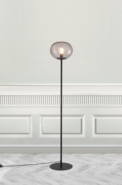 Nordlux - Stojacia lampa ALTON 1xE27/25W/230V čierna