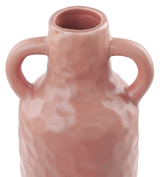 Váza na kvety ružová porcelánová 24 cm dekoratívna ručne vyrobená dekorácia na stôl tradičný dizajn