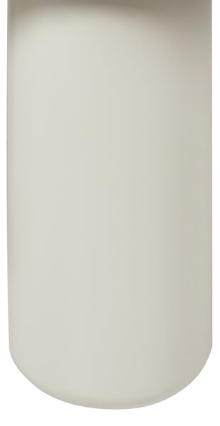 Konferenčný stolík biely PVC nohy 100 x 70 x 40 cm MDF oválna vrchná doska obývacia izba moderný minimalistický štýl