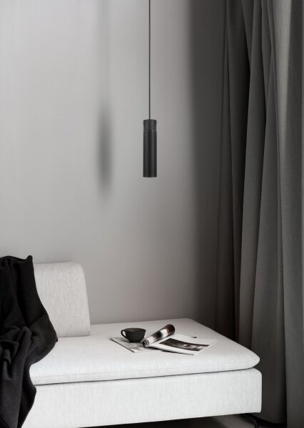 Nordlux - Luster na lanku TILO 1xGU10/15W/230V čierna