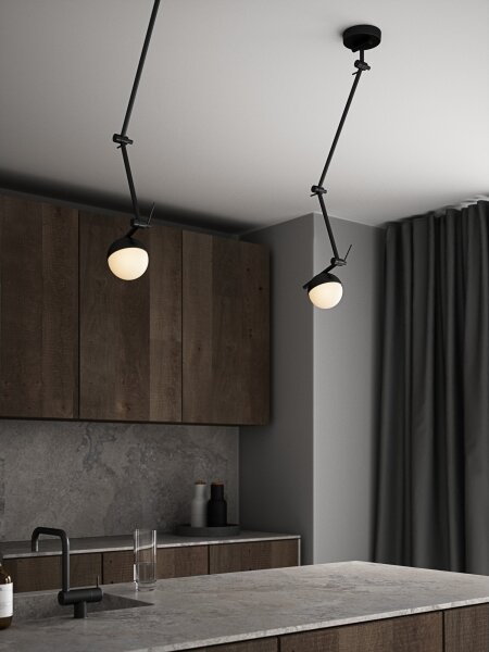 Nordlux - Nástenná lampa CONTINA 1xG9/5W/230V čierna