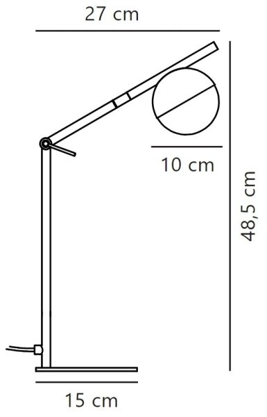 Nordlux - Stolná lampa CONTINA 1xG9/5W/230V čierna
