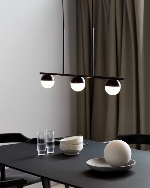 Nordlux - Luster na lanku CONTINA 3xG9/5W/230V čierna