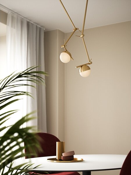 Nordlux - Nástenná lampa CONTINA 1xG9/5W/230V mosadz