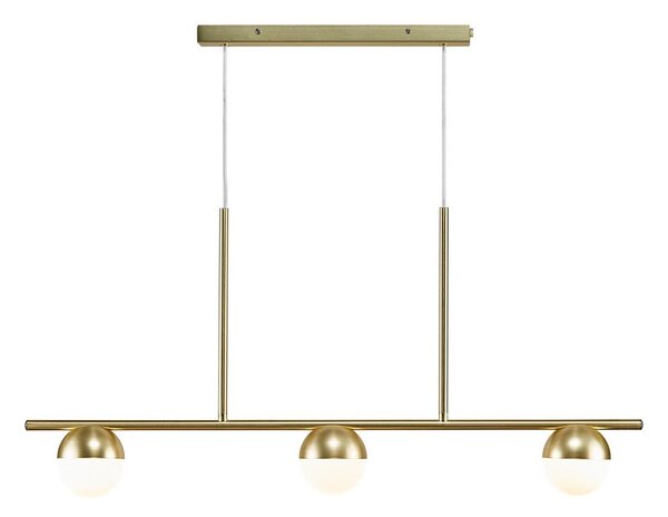 Nordlux - Luster na lanku CONTINA 3xG9/5W/230V mosadz