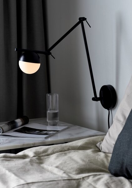 Nordlux - Nástenná lampa CONTINA 1xG9/5W/230V čierna