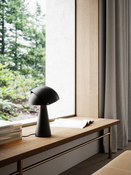 DFTP by Nordlux-Stolná lampa s nastaviteľným tienidlom ALIGN 1xE27/25W/230V čierna