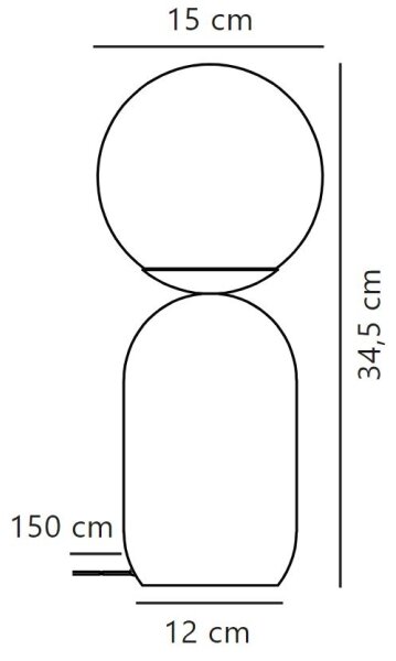 Nordlux - Stolná lampa NOTTI 1xE14/25W/230V hnedá