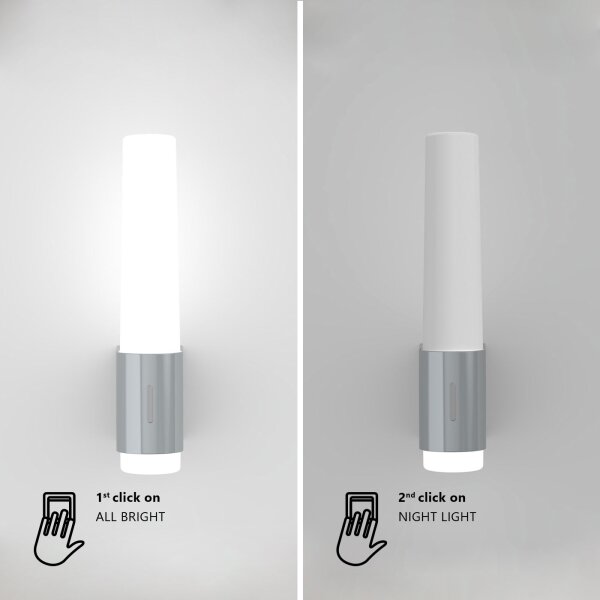 Nordlux - LED Stmievateľné kúpeľňové nástenné svietidlo HELVA LED/6,8W/230V IP44