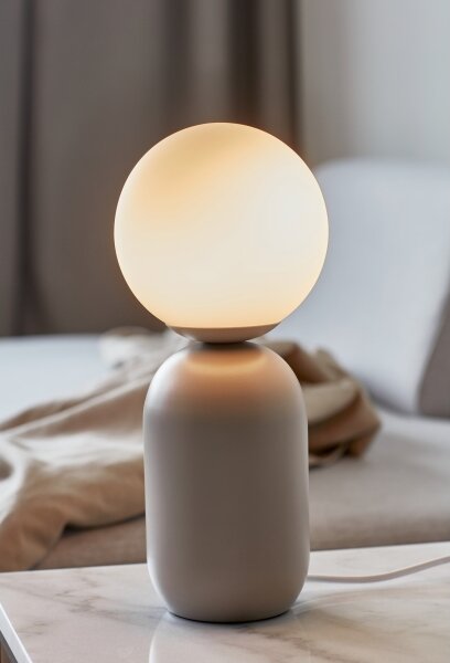 Nordlux - Stolná lampa NOTTI 1xE14/25W/230V šedá