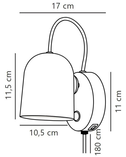 DFTP by Nordlux - Nástenné bodové svietidlo ANGLE 1xGU10/25W/230V biela