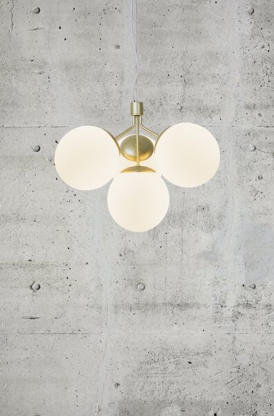 Nordlux - Luster na lanku IVONA 4xE27/28W/230V zlatá