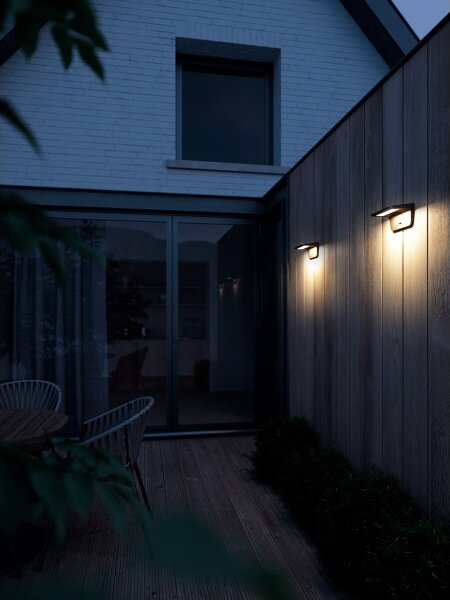 Nordlux - LED solárne nástenné svietidlo s čidlom AGENA LED/5W/3,7V IP44
