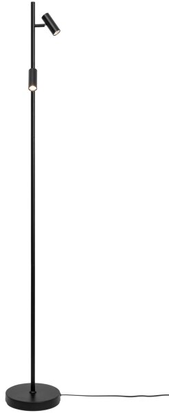 Nordlux - LED Stmievateľná stojacia lampa OMARI 2xLED/3,2W/230V čierna
