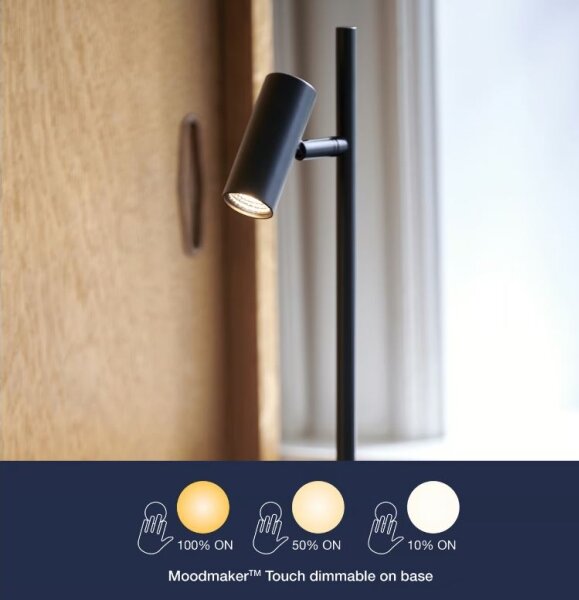 Nordlux - LED Stmievateľná stolná lampa OMARI LED/3,2W/230V čierna